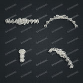 Jewelry set Filigree Bracelet White Wax Casting Resin 3D Printing Service CS61T-025wt-B