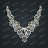Jewelry set Filigree Necklace White Wax Casting Resin 3D Printing Service CS61T-029wt-N