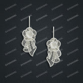 Jewelry set Filigree Earrings White Wax Casting Resin 3D Printing Service CS61T-035wt-E