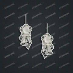 Jewelry set Filigree Set White Wax Casting Resin 3D Printing Service CS61T-035wt