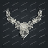 Jewelry set Filigree Necklace White Wax Casting Resin 3D Printing Service CS61T-035wt-N