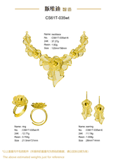Jewelry set Filigree Set White Wax Casting Resin 3D Printing Service CS61T-035wt