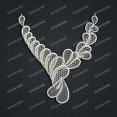 Jewelry set Filigree Necklace White Wax Casting Resin 3D Printing Service CS61T-036wt-N