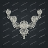Jewelry set Filigree Necklace White Wax Casting Resin 3D Printing Service CS61T-037wt-N
