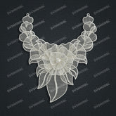 Jewelry set Filigree Necklace White Wax Casting Resin 3D Printing Service CS61T-040wt-N