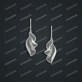 Jewelry set Filigree Earrings White Wax Casting Resin 3D Printing Service CS61T-041wt-E