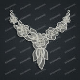 Jewelry set Filigree Necklace White Wax Casting Resin 3D Printing Service CS61T-034wt-N