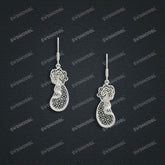 Jewelry set Filigree Earrings White Wax Casting Resin 3D Printing Service CS61T-056wt-E