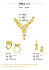 Jewelry set Filigree Set White Wax Casting Resin 3D Printing Service CS61T-056wt