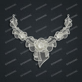 Jewelry set Filigree Necklace White Wax Casting Resin 3D Printing Service CS61T-058wt-N