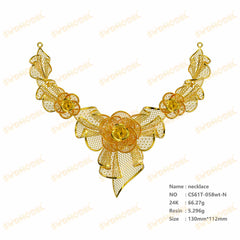 Jewelry set Filigree Set White Wax Casting Resin 3D Printing Service CS61T-058wt