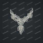 Jewelry set Filigree Necklace White Wax Casting Resin 3D Printing Service CS61T-060wt-N