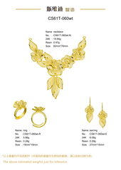 Jewelry set Filigree Set White Wax Casting Resin 3D Printing Service CS61T-060wt