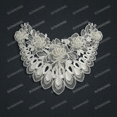 Jewelry set Filigree Necklace White Wax Casting Resin 3D Printing Service CS61T-062wt-N