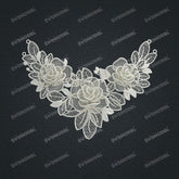 Jewelry set Filigree Necklace White Wax Casting Resin 3D Printing Service CS61T-072wt-N