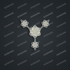 Jewelry set Filigree Set White Wax Casting Resin 3D Printing Service CS61T-097wt-N