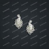 Jewelry set Filigree Earrings White Wax Casting Resin 3D Printing Service CS62T-001ch-E