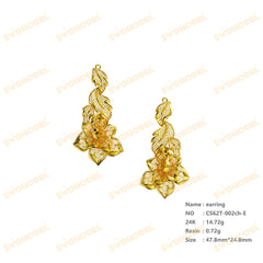 Jewelry set Filigree Earrings White Wax Casting Resin 3D Printing Service CS62T-002ch-E