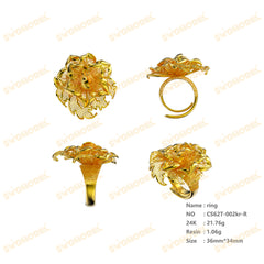 Jewelry set Filigree Ring White Wax Casting Resin 3D Printing Service CS62T-002ch-R