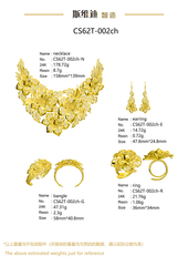 Jewelry set Filigree Set White Wax Casting Resin 3D Printing Service CS62T-002ch
