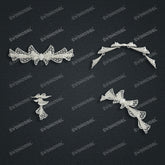 Jewelry set Filigree Bracelet White Wax Casting Resin 3D Printing Service CS62T-003kr-B