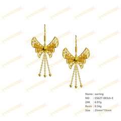 Jewelry set Filigree Earrings White Wax Casting Resin 3D Printing Service CS62T-003ch-E