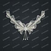 Jewelry set Filigree Necklace White Wax Casting Resin 3D Printing Service CS62T-003ch-N