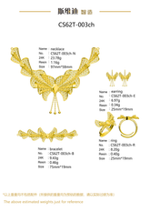 Jewelry set Filigree Set White Wax Casting Resin 3D Printing Service CS62T-003ch