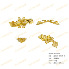 Jewelry set Filigree Bracelet White Wax Casting Resin 3D Printing Service CS62T-004ch-B