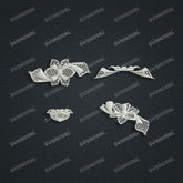 Jewelry set Filigree Bracelet White Wax Casting Resin 3D Printing Service CS62T-004ch-B