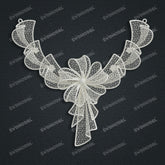 Jewelry set Filigree Necklace White Wax Casting Resin 3D Printing Service CS62T-005ch-N