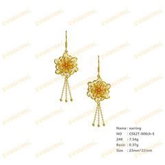 Jewelry set Filigree Earrings White Wax Casting Resin 3D Printing Service CS62T-006ch-E
