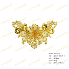 Jewelry set Filigree Set White Wax Casting Resin 3D Printing Service CS62T-006ch
