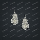 Jewelry set Filigree Earrings White Wax Casting Resin 3D Printing Service CS62T-007ch-E