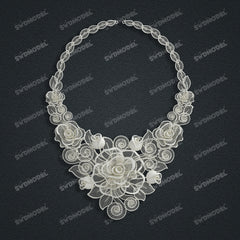 Jewelry set Filigree Set White Wax Casting Resin 3D Printing Service CS62T-007ch