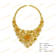 Jewelry set Filigree Set White Wax Casting Resin 3D Printing Service CS62T-007ch