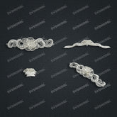 Jewelry set Filigree Bracelet White Wax Casting Resin 3D Printing Service CS62T-008ch-B