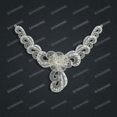 Jewelry set Filigree Necklace White Wax Casting Resin 3D Printing Service CS62T-008ch-N