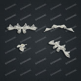 Jewelry set Filigree Bracelet White Wax Casting Resin 3D Printing Service CS62T-009ch-B