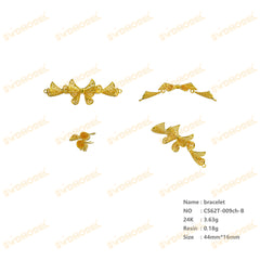 Jewelry set Filigree Bracelet White Wax Casting Resin 3D Printing Service CS62T-009ch-B