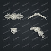 Jewelry set Filigree Bracelet White Wax Casting Resin 3D Printing Service CS62T-010ch-B1