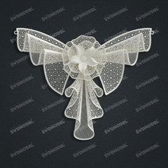 Jewelry set Filigree Set White Wax Casting Resin 3D Printing Service CS62T-010ch(N1)