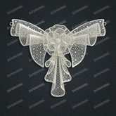 Jewelry set Filigree Necklace White Wax Casting Resin 3D Printing Service CS62T-010ch-N
