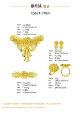 Jewelry set Filigree Set White Wax Casting Resin 3D Printing Service CS62T-010ch