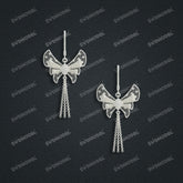 Jewelry set Filigree Earrings White Wax Casting Resin 3D Printing Service CS62T-011ch-E
