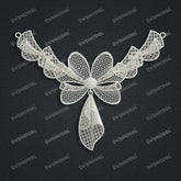 Jewelry set Filigree Necklace White Wax Casting Resin 3D Printing Service CS62T-012ch-N