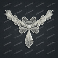 Jewelry set Filigree Set White Wax Casting Resin 3D Printing Service CS62T-012ch