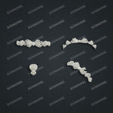 Jewelry set Filigree Bracelet White Wax Casting Resin 3D Printing Service CS62T-013ch-B1