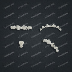 Jewelry set Filigree Set White Wax Casting Resin 3D Printing Service CS62T-013ch(N1)