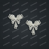 Jewelry set Filigree Earrings White Wax Casting Resin 3D Printing Service CS62T-013ch-E1